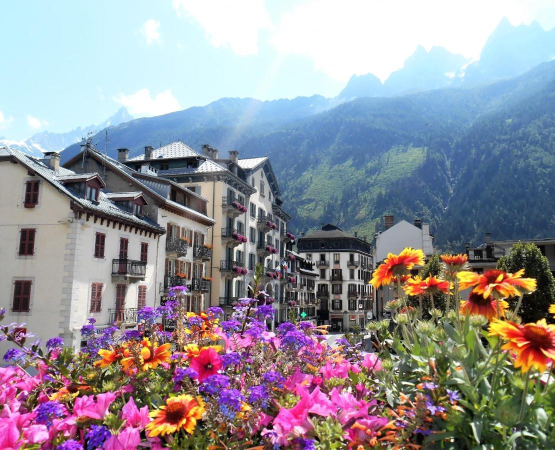 Vue Brevent Sublime En Centre Ville Avec Parking Prive Chamonix Kültér fotó