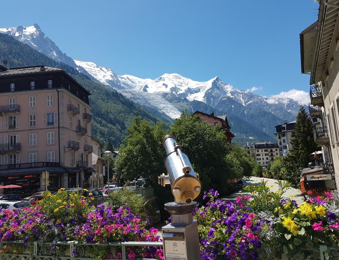 Vue Brevent Sublime En Centre Ville Avec Parking Prive Chamonix Kültér fotó